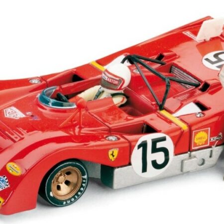 Brumm FERRARI 312 PB N.15 ACCIDENT MONZA 1971 ICKX-REGAZZONI +2 PILOTI 1:43