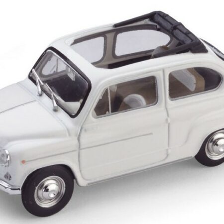 Brumm FIAT 600 D BERLINA 1960 TRASFORMABILE APERTA BIANCO 1:43