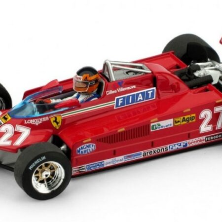 Brumm FERRARI 126 CK G.VILLENEUVE 1981 N.27 RETIRED ITALY GP 1:43