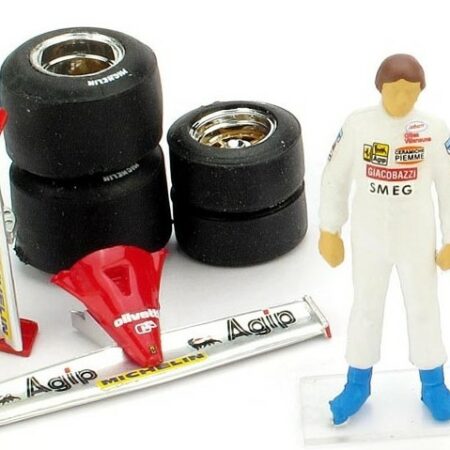 Brumm PILOTINO GILLES VILLENEUVE x R 267/272 + ALETTONI + SET GOMME 1:43