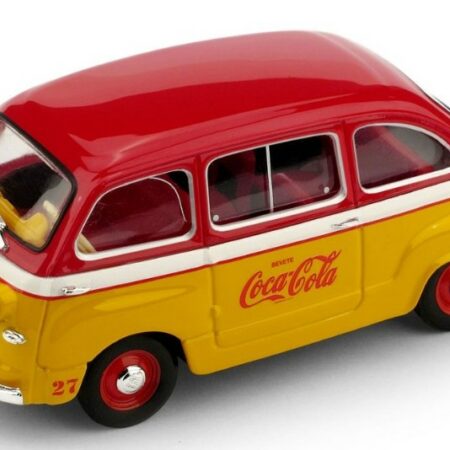 Brumm FIAT 600 MULTIPLA VEICOLO PUBBL.COCA COLA OLIMPIADI DI ROMA 1960 1:43