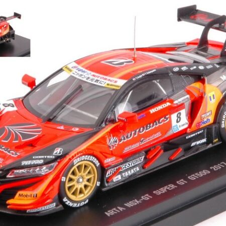 Ebbro HONDA NSX-GT N.8 SUPER GT500 2017 T.NOJIRI-T.KOBAYASHI 1:43