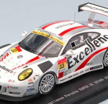 Ebbro PORSCHE 911 GT3 N.33 2nd MOTEGI SUPER GT300 N.YAMANO-J.BERGMEISTER 1:43