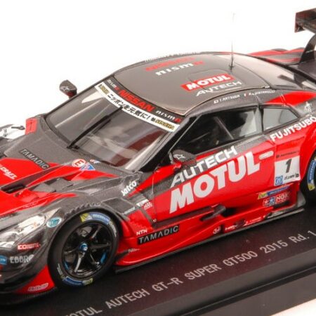 Ebbro NISSAN GT-R N.1 13th OKAYAMA 2015 SUPER GT500 MATSUDA-QUINTARELLI 1:43