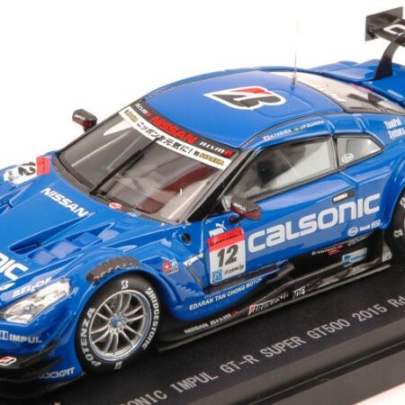 Ebbro NISSAN GT-R N.12 7th OKAYAMA 2015 SUPER GT500 YASUDA-OLIVEIRA 1:43