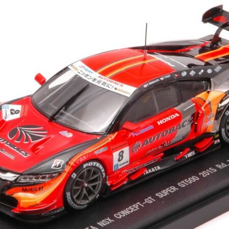 Ebbro HONDA NSX N.8 4th SUPER GT500 OKAYAMA 2015 K.MATSUURA-T.NOJIRI 1:43