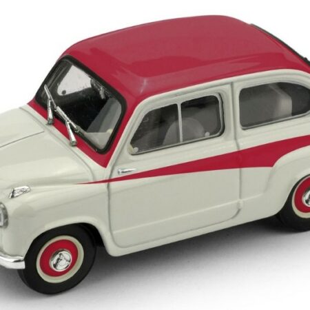 Brumm FIAT ABARTH 750 1956 GRIGIO CHIARO/TETTO A CONTRASTO FREGI ROSSO 1:43