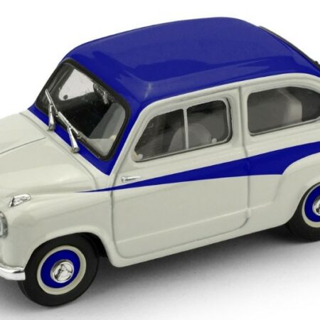 Brumm FIAT ABARTH 750 1956 GRIGIO CHIARO/TETTO A CONTRASTO FREGI BLU 1:43