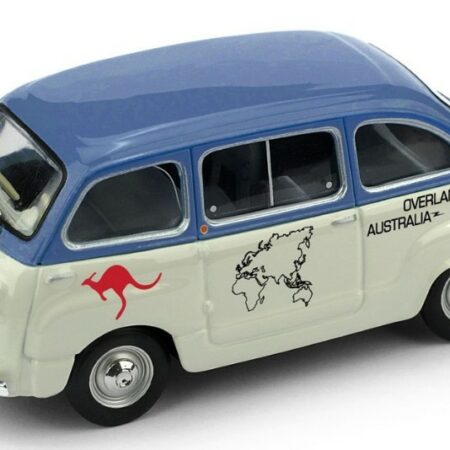 Brumm FIAT 600D MULTIPLA AUSTRALIA-INGHILTERRA OVERLAND 1969 (LIM.250) 1:43