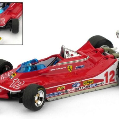 Brumm FERRARI 312 T4 G.VILLENEUVE 1979 N.12 2nd FRANCE GP RUOTE STERZANTI 1:43