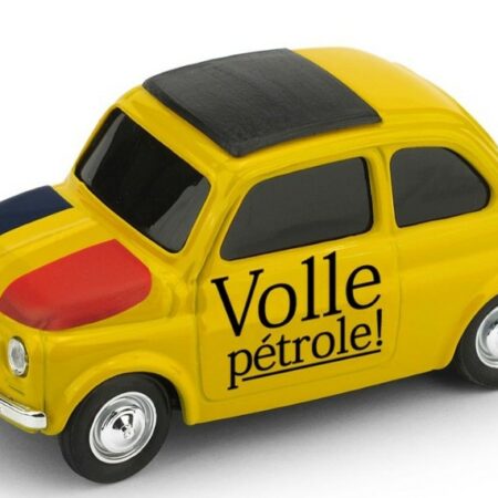 Brumm FIAT 500 BRUMS BELGIO "VOLLE PETROLE/EEN FRIET JE STEKEN?" 1:43