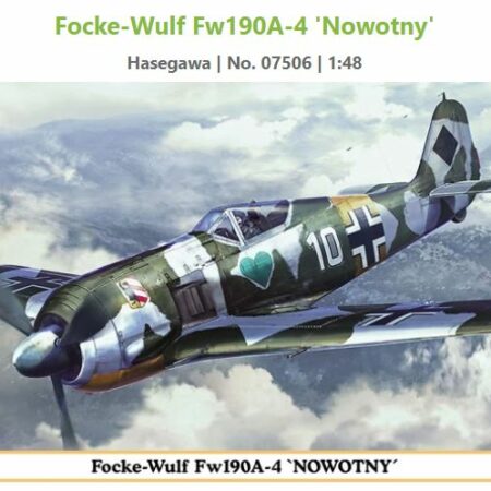 Hasegawa FOCKE-WULF Fw190A NOWOTNY KIT 1:48