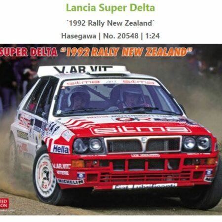 Hasegawa LANCIA SUPER DELTA RALLY NEW ZELAND 1992 KIT 1:24