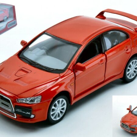 Kinsmart MITSUBISHI LANCER EVO X 2008 RED 1:36 cm 12 BOX