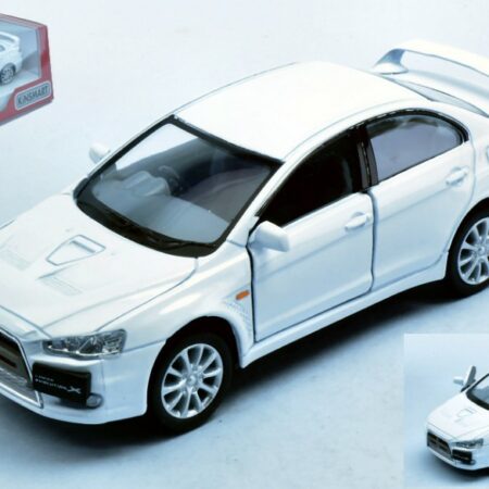 Kinsmart MITSUBISHI LANCER EVO X WHITE 1:36 cm 12 BOX