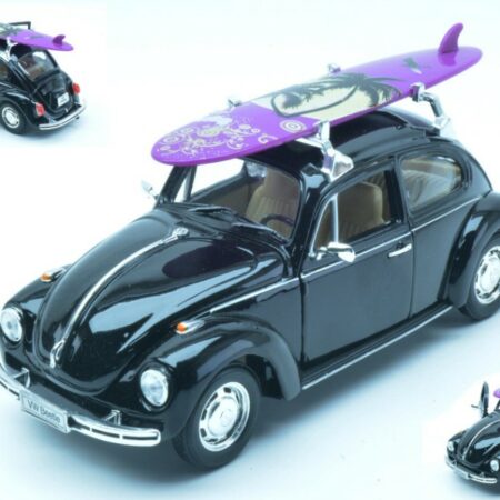 Welly VW BEETLE 1959 W/WINDSURF BLACK 1:24