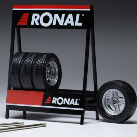 Ixo Model SET 4 WHEELS RONAL X PACK SILVER 1:18