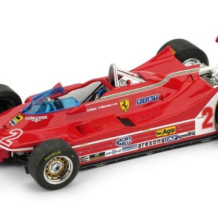 Brumm FERRARI 312 T5 GILLES VILLENEUVE 1980 N.2 BRAZIL GP 1:43