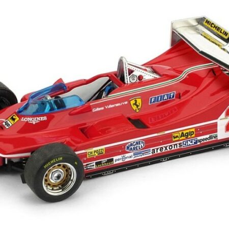 Brumm FERRARI 312 T5 GILLES VILLENEUVE 1980 N.2 5th MONACO GP 1:43