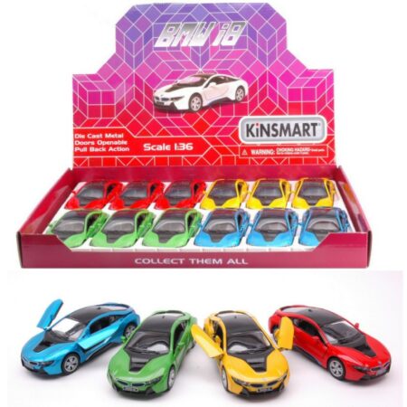 Kinsmart BMW i8 COL.ASS.cm 12 1:36