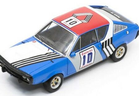 Spark Model RENAULT 17 N.10 3th RONDE CEVENOLE 1973 JEAN-PIERRE NICOLAS 1:43