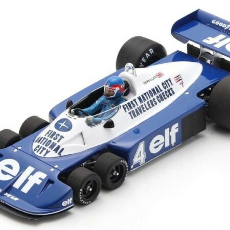 Spark Model TYRRELL P34 PATRICK DEPAILLER 1977 N.4 3rd SOUTH AFRICAN GP 1:18