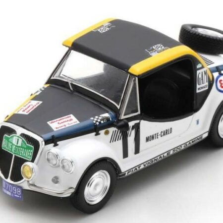 Spark Model FIAT 500 GAMINE N.11 MONTE CARLO 1969 R.F.DULBECCO-Y.LE GRAVEREND 1:43