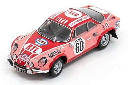 Spark Model ALPINE A110 1800 N.60 RALLY MONTE CARLO 1972 P.MOSS-CARLSSON-E.CRELLIN