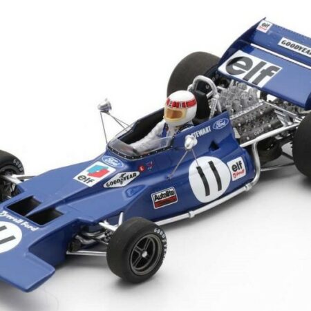 Spark Model TYRRELL 003 JACKIE STEWART 1971 N.11 WINNER MONACO GP 1:43