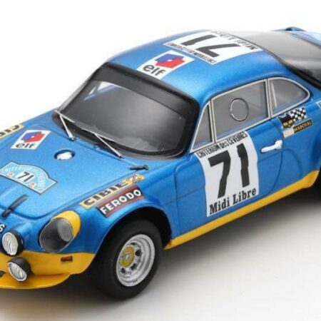 Spark Model ALPINE A110 N.71 WINNER CRIT.DE CEVENNES 1971 B.DARNICHE-A.MAHE 1:43