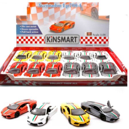 Kinsmart LAMBORGHINI AVENTADOR LP700-4 2013 "NAZIONALE" 1:38