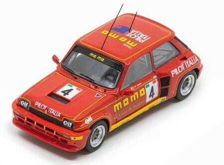 Spark Model RENAULT 5 TURBO N.4 5th EUROPA CUP 1984 MASSIMO SIGALA 1:43