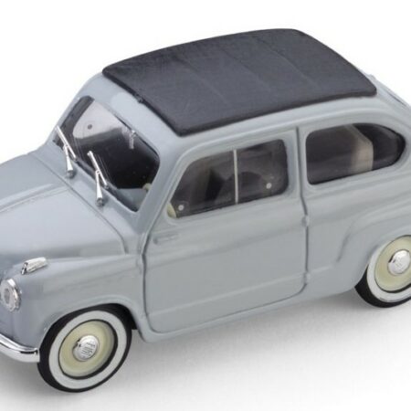 Brumm FIAT 600 CONVERTIBILE CHIUSA 1956 GRIGIO PERLA 1:43