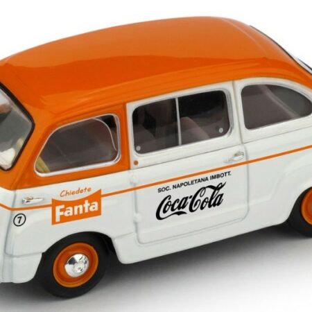 Brumm FIAT 600D MULTIPLA COMMERCIALE FANTA/COCA COLA 1961 1:43