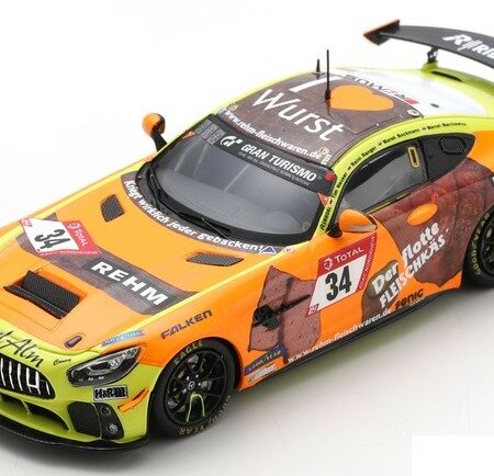 Spark Model MERCEDES GT4 N.34 WINNER SP 10 24 H NURBURGRING 2021 MARCHEWICZ-BOCKMANN