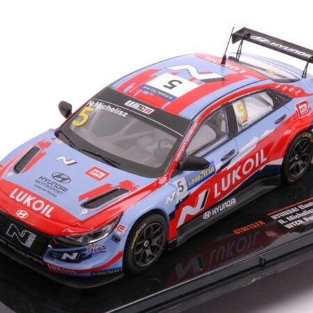 Ixo Model HYUNDAI ELANTRA N TCR N.5 LUKOIL SC WTCR PORTUGAL 2021 MICHELISZ 1:43