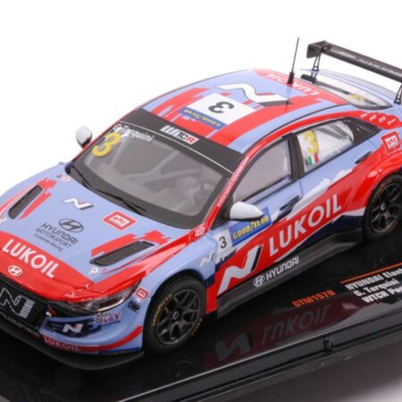 Ixo Model HYUNDAI ELANTRA N TCR N.3 LUKOIL SC WTCR PORTUGAL 2021 TARQUINI 1:43