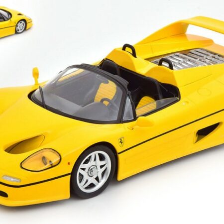 KK Scale FERRARI F50 CONVERTIBLE 1995 YELLOW 1:18