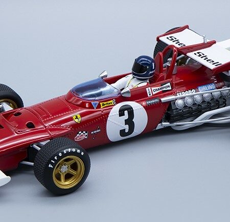 Tecnomodel FERRARI 312B N.3 WINNER GP MEXICO 1970 J.ICKX W/DRIVER 1:18