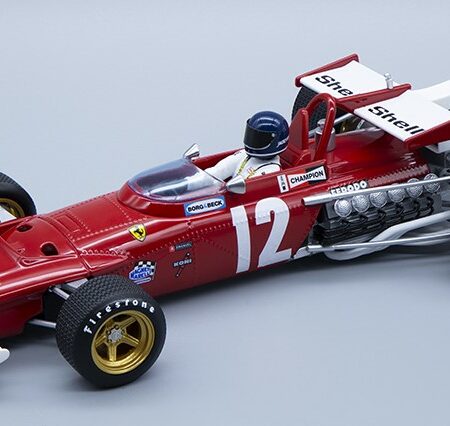 Tecnomodel FERRARI 312B N.12 WINNER GP AUSTRIA 1970 J.ICKX W/DRIVER 1:18