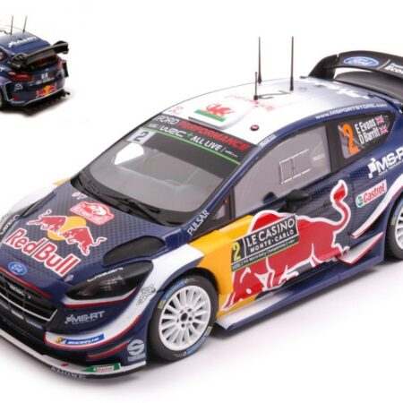 Ixo Model FORD FIESTA WRC N.2 RED BULL RALLY MONTE CARLO 2018 EVANSW/BARRITT1:24