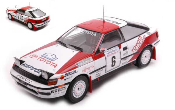 Ixo Model TOYOTA CELICA GT-FOUR N.6 RALLY ACROPOLIS 1990 ERICSSON/BILLSTAM 1:24