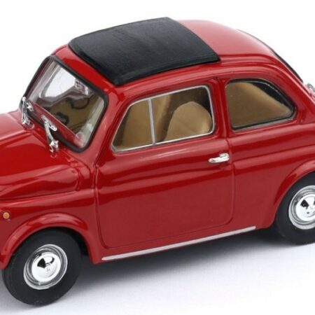 Brumm FIAT 500F CHIUSA 1965-71 ROSSO MEDIO INTERNO NERO  1:43