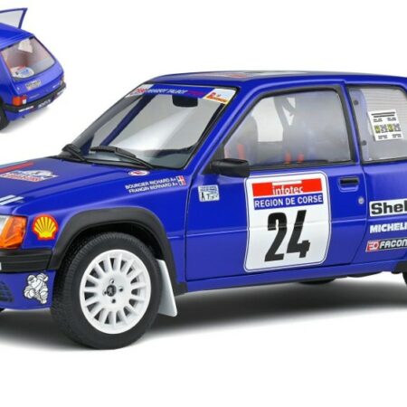 Solido PEUGEOT 205 RALLY Gr.A N.24 TOUR DE CORSE 1990 R.BOURSIER-B.FRANGIN 1:18