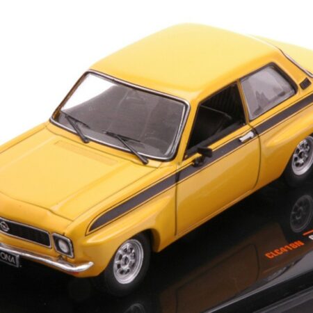 Ixo Model OPEL ASCONA A TUNING 1973 YELLOW 1:43