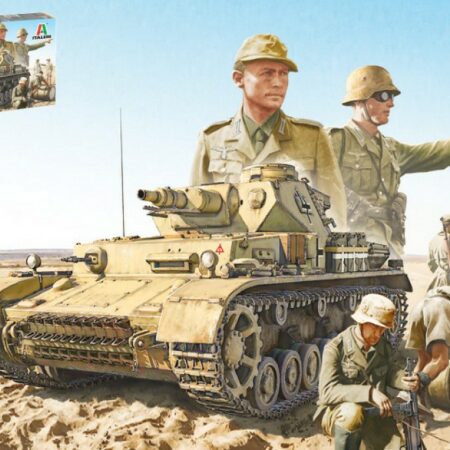 Italeri Pz.IV F1/F2/G WITH AFRIKA KORPS EL ALAMEIN KIT 1:35