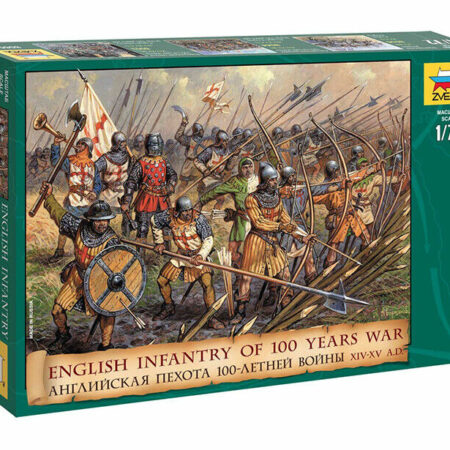 Zvezda FANTERIA INGLESE 100 YEARS WAR 1:72