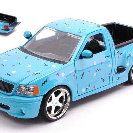 Jada Toys FORD F-150 SVT LIGHTNING "I LOVE THE 90s" GLOSSY BLUE 1:24