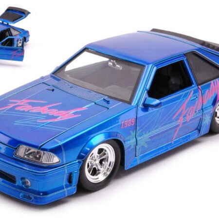 Jada Toys FORD MUSTANG GT "I LOVE THE 80s" CANDY BLUE 1:24