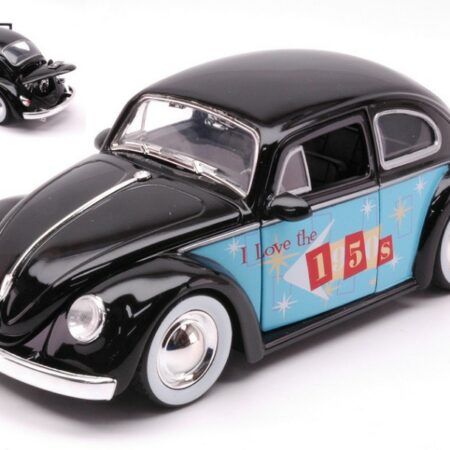 Jada Toys VW BEETLE 1959 "I LOVE THE 50s" GLOSSY BLACK 1:24